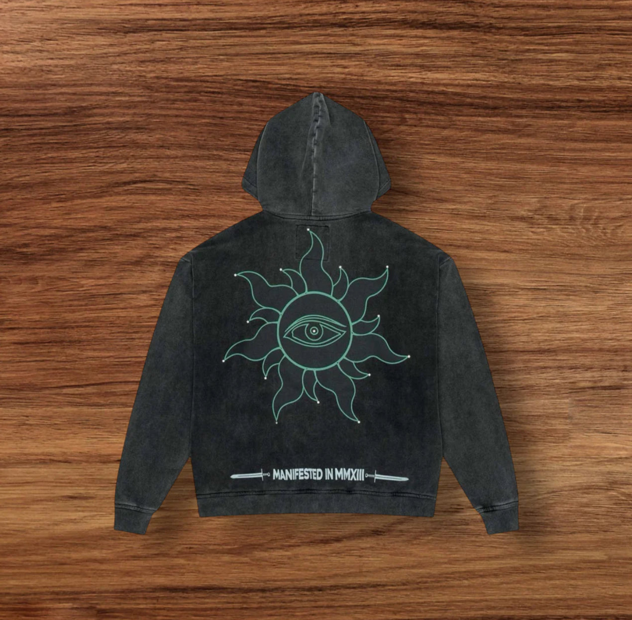 GODSPEED SUNKEN LIBERTY ZIP UP HOODIE WASHED GREY