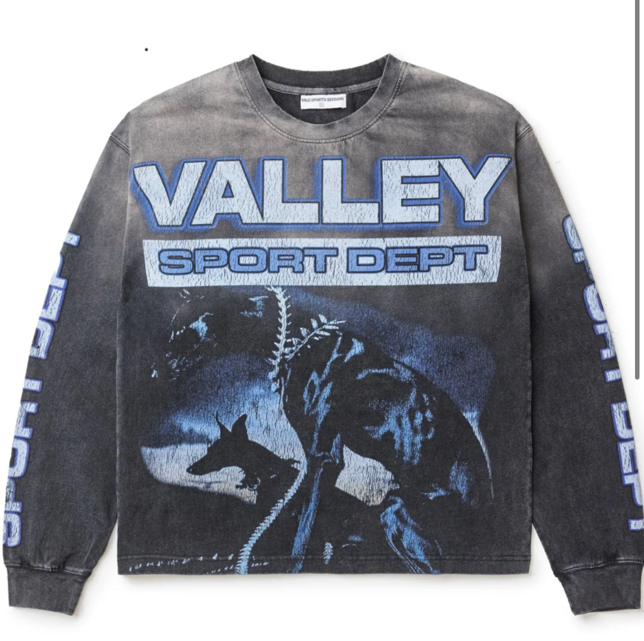 Valley Grey Watchdog LS Logo Tee
