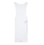 White and Pink Chrome Heart Tank Top