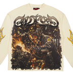 Godspeed Bone Steel Sharpens Steel LS Logo Tee