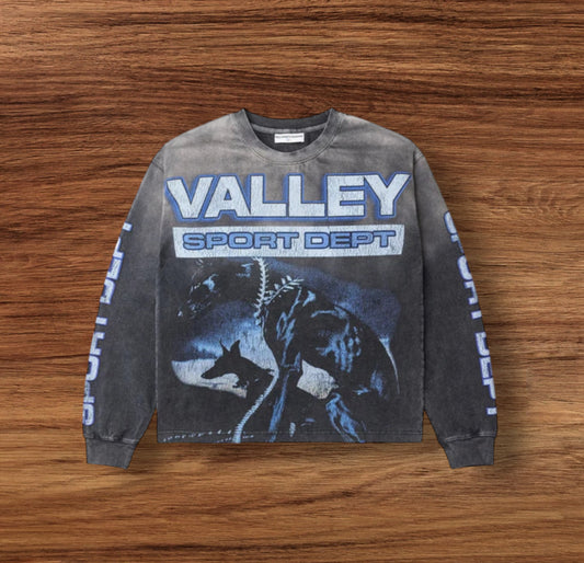 Valley Grey Watchdog LS Logo Tee