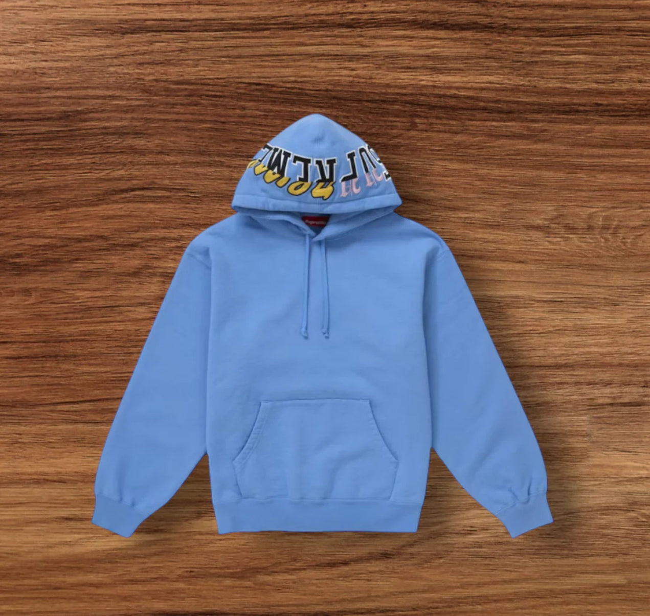 Supreme Light Blue Multi Logos Hoodie